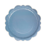 Blue Scalloped Edge Plates