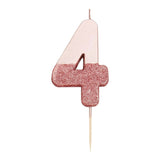 We Heart Birthdays Rose Gold Glitter Candle- 4