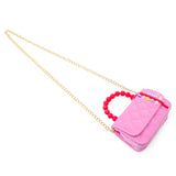 Pearl Handle Message Charm Handbag for Kids