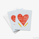 It Takes A Big Heart To Shape Little Minds Cards [individual