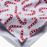 Christmas Candy Canes Tea Towel