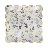 Stars & Branches Scalloped Square Plate