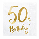 50th Birthday Napkins