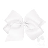 King Grosgrain Scalloped Edge Hair Bow