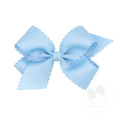 Medium Grosgrain Scalloped Edge Hair Bow