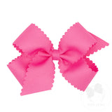 Medium Grosgrain Scalloped Edge Hair Bow