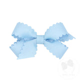 MIni Grosgrain Scalloped Edge Hair Bow