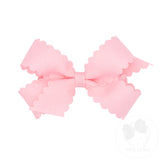 MIni Grosgrain Scalloped Edge Hair Bow