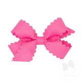 MIni Grosgrain Scalloped Edge Hair Bow