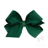 Medium Scalloped Edge Velvet Hair Bow