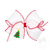 King Grosgrain Holiday Bows with Moonstitch Edge