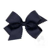 Medium Grosgrain Scalloped Edge Hair Bow