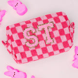 Checkered Mini Makeup Bag