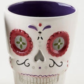 Sugar Skull Ceramic Shot Glass