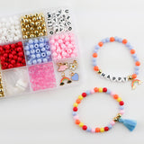 Color My World Rainbow DIY Stretchy Bracelet Craft Kit