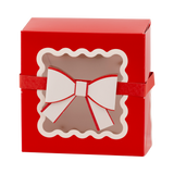 Red Bow Ric Rac Cookie Box