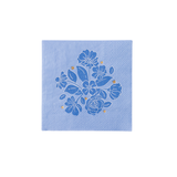 BELLE BLUE ELEGANT FLORAL COCKTAIL NAPKINS