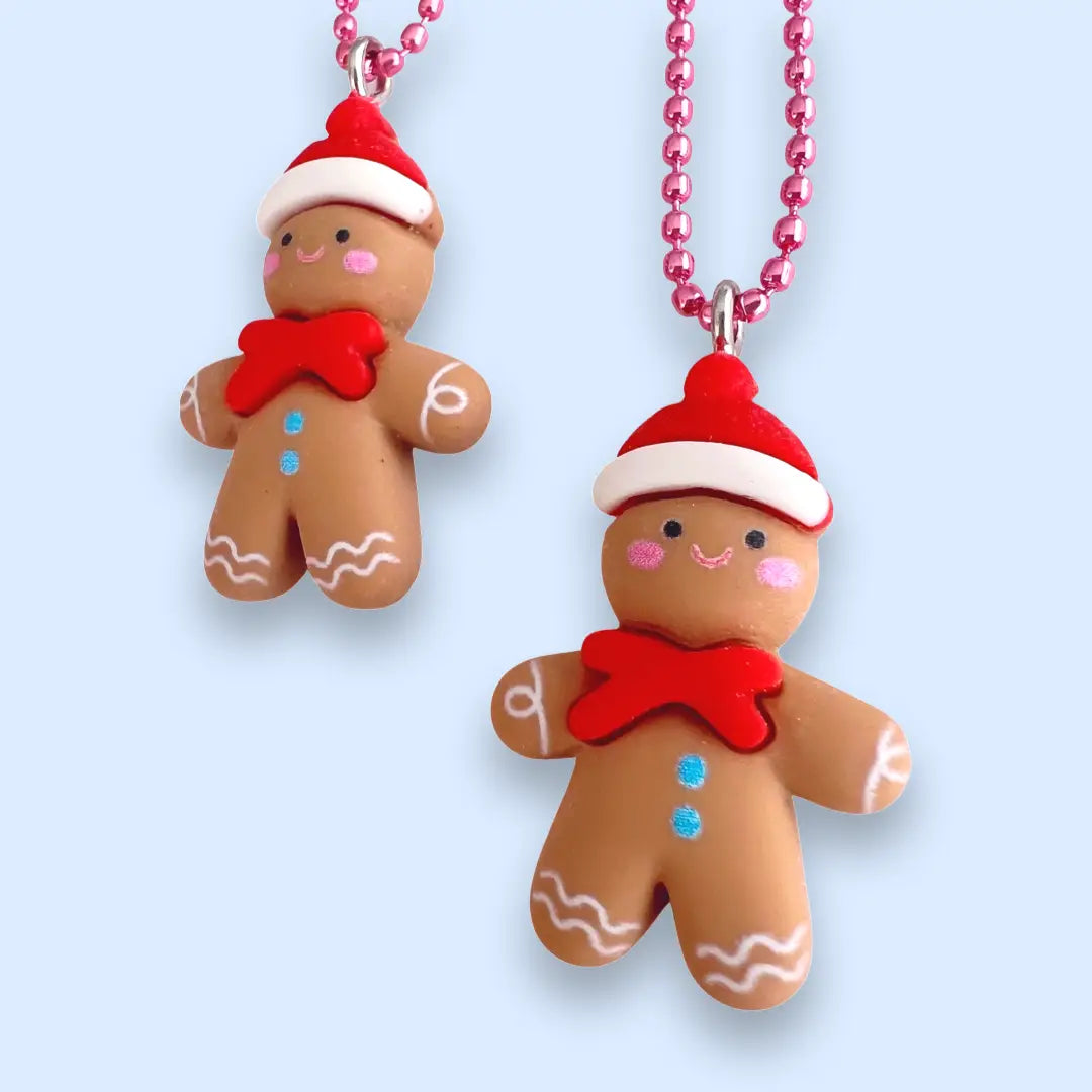 Gingerbread Christmas Necklace