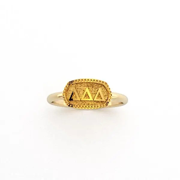 Athena Adjustable Oval Sorority Ring