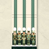 Green Nutcracker Printed 10 Stem Matchbooks