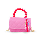 Pearl Handle Message Charm Handbag for Kids