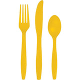 Yellow Asstd Plastic Cutlery