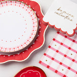 ELEGANT VALENTINE DINNER PLATES