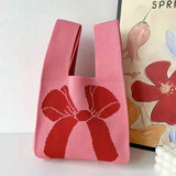 Dainty Tote- Bow Tie Pink