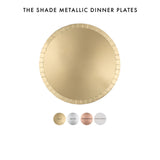 Shades Collection Metallic Dessert Plates - Pearlescent