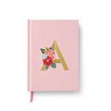 Garden Party Embroidered Monogram Journal