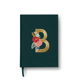 Garden Party Embroidered Monogram Journal