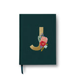 Garden Party Embroidered Monogram Journal