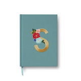 Garden Party Embroidered Monogram Journal