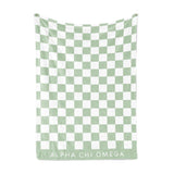 Checkered Sorority Throw Blanket