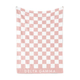 Checkered Sorority Throw Blanket