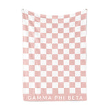 Checkered Sorority Throw Blanket