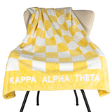 Checkered Sorority Throw Blanket