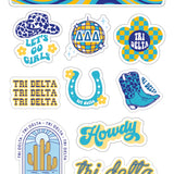 Western Sorority Sticker Sheets