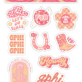 Western Sorority Sticker Sheets