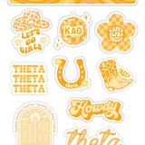 Western Sorority Sticker Sheets