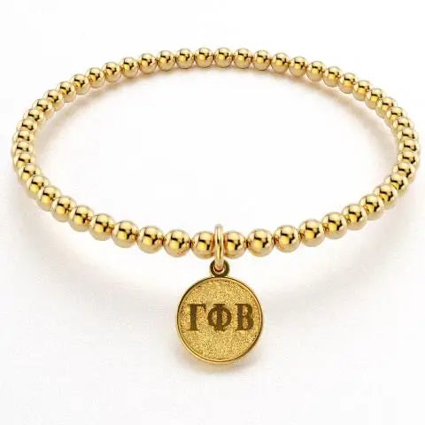 Sorority Gold Beaded Bracelet