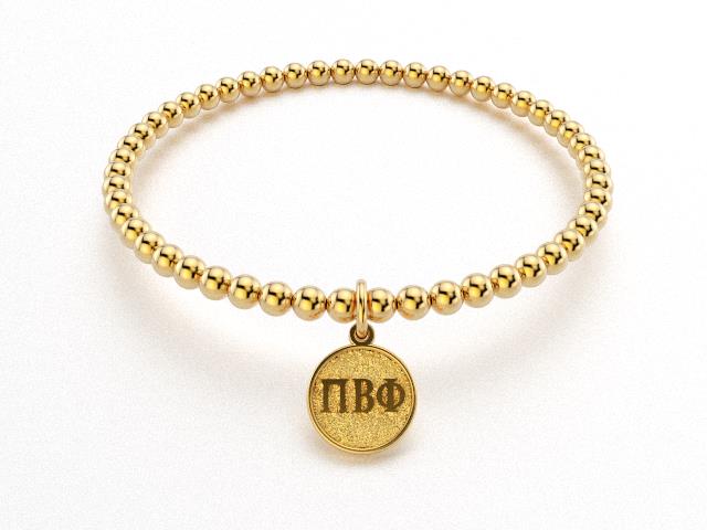 Sorority Gold Beaded Bracelet