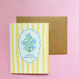 Set of 8 Striped Greeting Cards