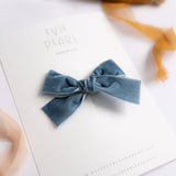 Classic Mini Velvet-Dusty Blue