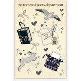 The Torture Poet's Society Sticker Sheet