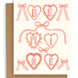 Heart Charms Be Mine Card