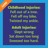 Childhood Injuries Card