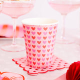 Scalloped Hearts Cocktail Napkin