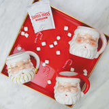 White Santa Mug