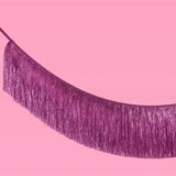 Fairy Fringe Purple Party Banner